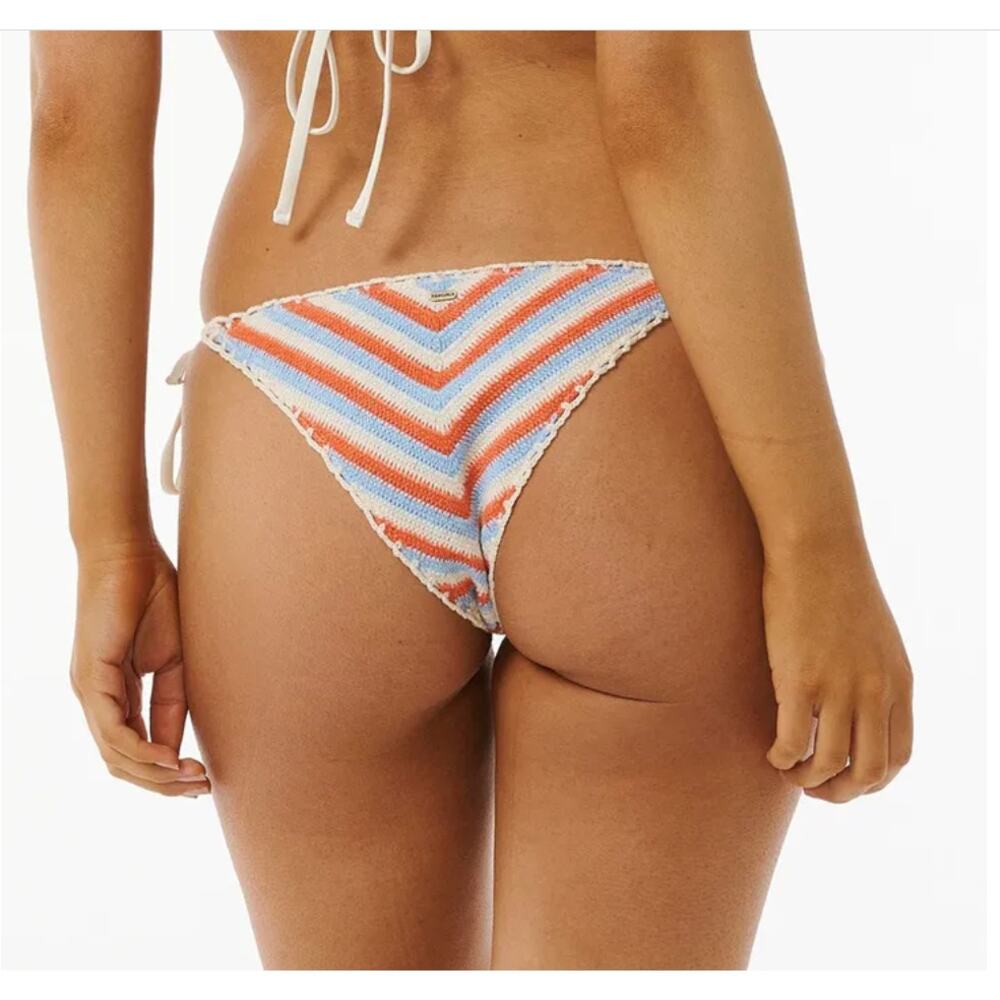 Rip Curl Santorini Crochet Bikini Bottom - Multi - L NWT